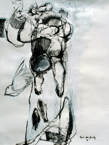 Gift from the heaven van Qais Al Sindy, Werk op papier te koop op Singulart