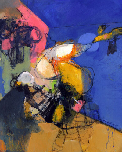 Honoring a Woman's Journey van Qais Al Sindy, Schilderij te koop op Singulart