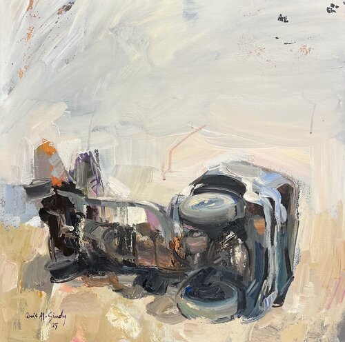 The Last Turn. van Qais Al Sindy, Schilderij te koop op Singulart