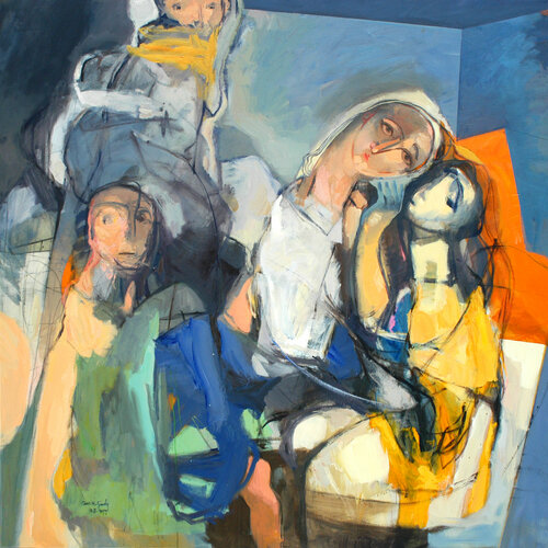 We and Them. van Qais Al Sindy, Schilderij te koop op Singulart