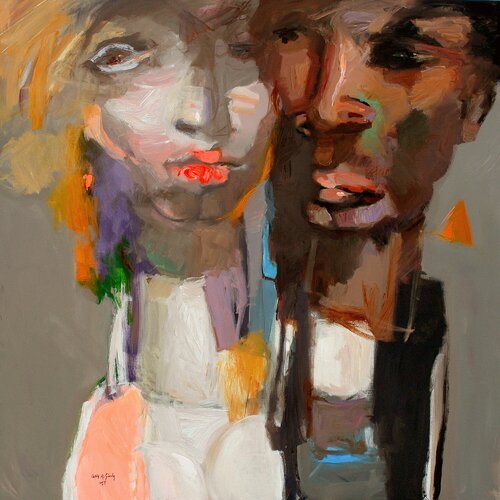 Black, White or Gray van Qais Al Sindy, Schilderij te koop op Singulart