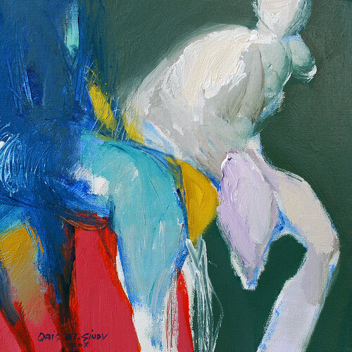 The Rise. van Qais Al Sindy, Schilderij te koop op Singulart