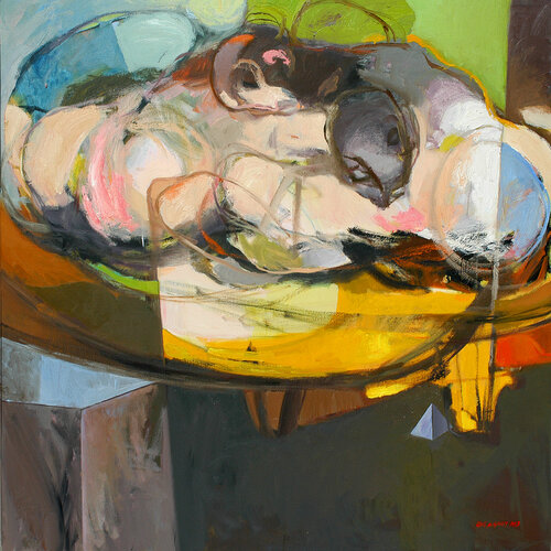 Lovers Series-1 van Qais Al Sindy, Schilderij te koop op Singulart