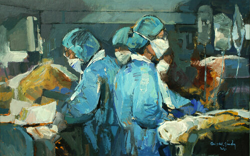 Crown the Health. van Qais Al Sindy, Schilderij te koop op Singulart