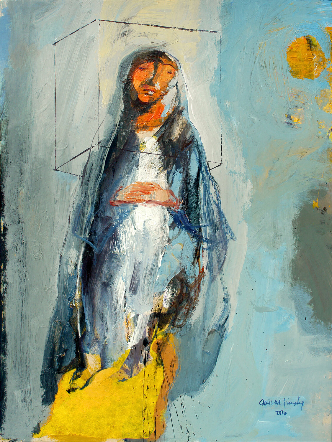 Hail Mary, pray for us. Qais Al Sindy