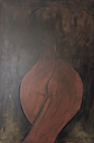 Schwere – Serie Zwischen Raum und Haut van Tatiana Guennewig, Schilderij te koop op Singulart