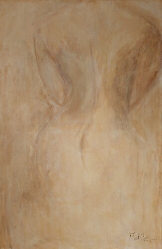 Rückzug – Serie Zwischen Raum und Haut van Tatiana Guennewig, Schilderij te koop op Singulart