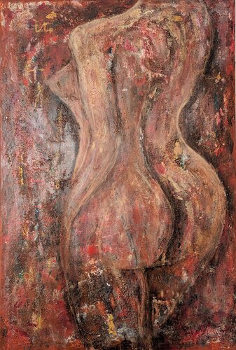 Spannung – Serie Zwischen Raum und Haut van Tatiana Guennewig, Schilderij te koop op Singulart