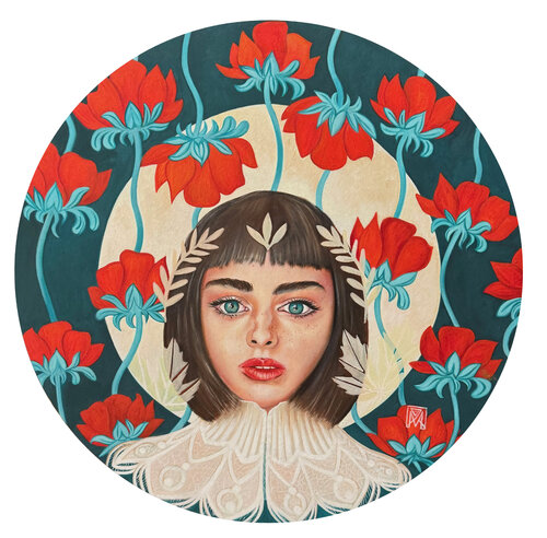 Fiori rossi von Maria Mancini, Malerei kaufen auf Singulart