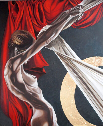 Il velo di Maya van Maria Mancini, Schilderij te koop op Singulart