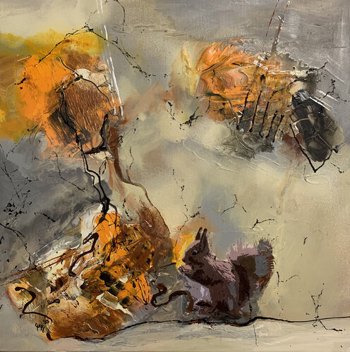 Squirrel par Susanne Kraft, Peinture en vente sur Singulart
