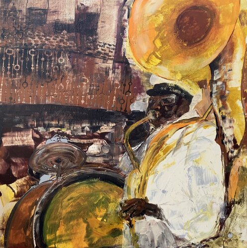 Fiesta de la Musica par Susanne Kraft, Peinture en vente sur Singulart