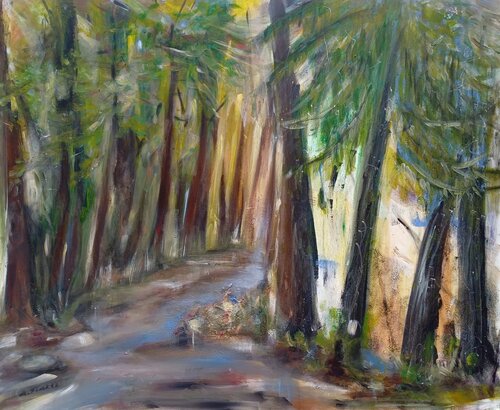Ein Gefühl für Wald di Andrea Finck, Pittura in vendita su Singulart