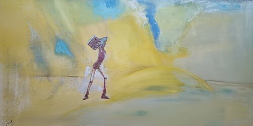 Wüstengänger van Andrea Finck, Schilderij te koop op Singulart