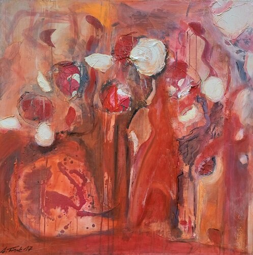 Red mystery von Andrea Finck, Malerei kaufen auf Singulart