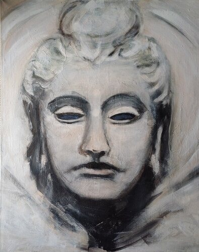 Buddha Gandhara von Andrea Finck, Malerei kaufen auf Singulart