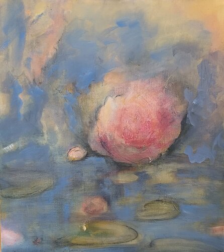 Seerose,pink by Andrea Finck, Painting for Sale on Singulart