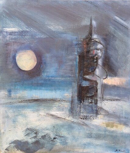 Leuchtturm van Andrea Finck, Schilderij te koop op Singulart