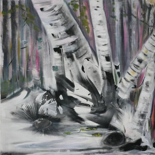 Birkenwald by Andrea Finck, 油畫 for Sale on Singulart