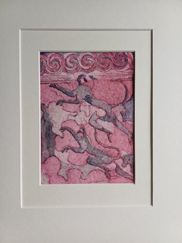 Akrotiri van Andrea Finck, Werk op papier te koop op Singulart