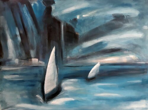 Sailing di Andrea Finck, Pittura in vendita su Singulart