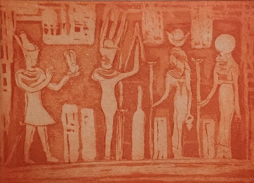 Egypt Affairs II par Andrea Finck, Œuvre sur papier en vente sur Singulart