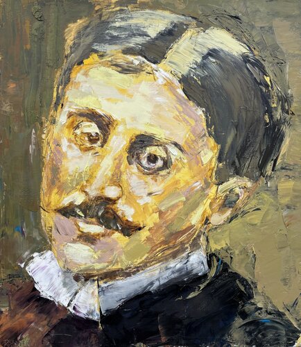 Marcel Proust by Petra Marian, 油畫 for Sale on Singulart