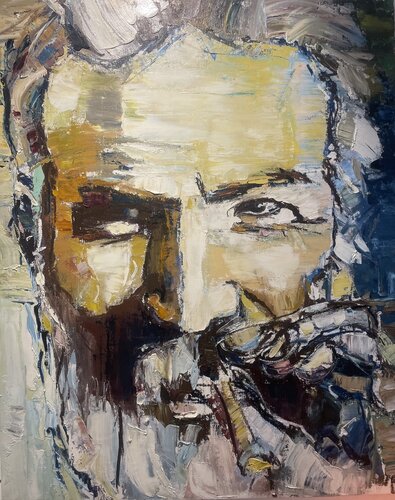 Constantin Brâncuși by Petra Marian, 油畫 for Sale on Singulart