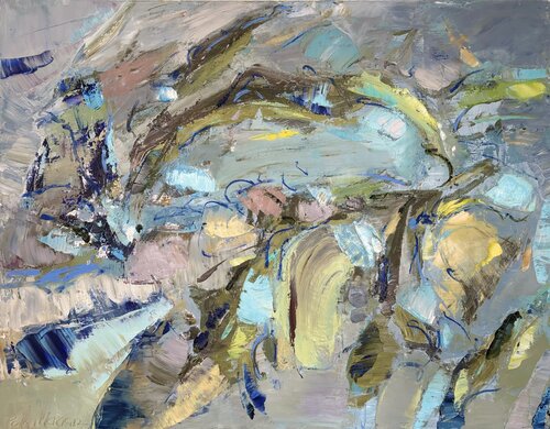 Orage bleu by Petra Marian, 油畫 for Sale on Singulart