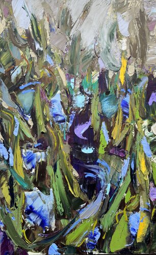 Bleu muguet van Petra Marian, Schilderij te koop op Singulart