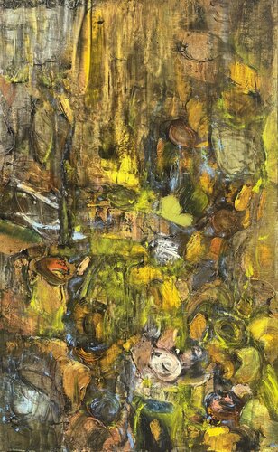 Tempête dans un champs de tournesols van Petra Marian, Schilderij te koop op Singulart