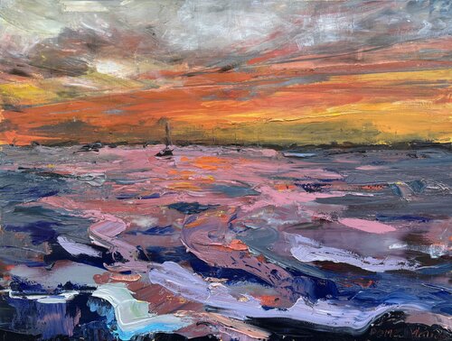 Sur la mer par Petra Marian, Peinture en vente sur Singulart