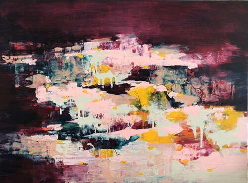 Pink Snow von Sangeeta Charan, Malerei kaufen auf Singulart