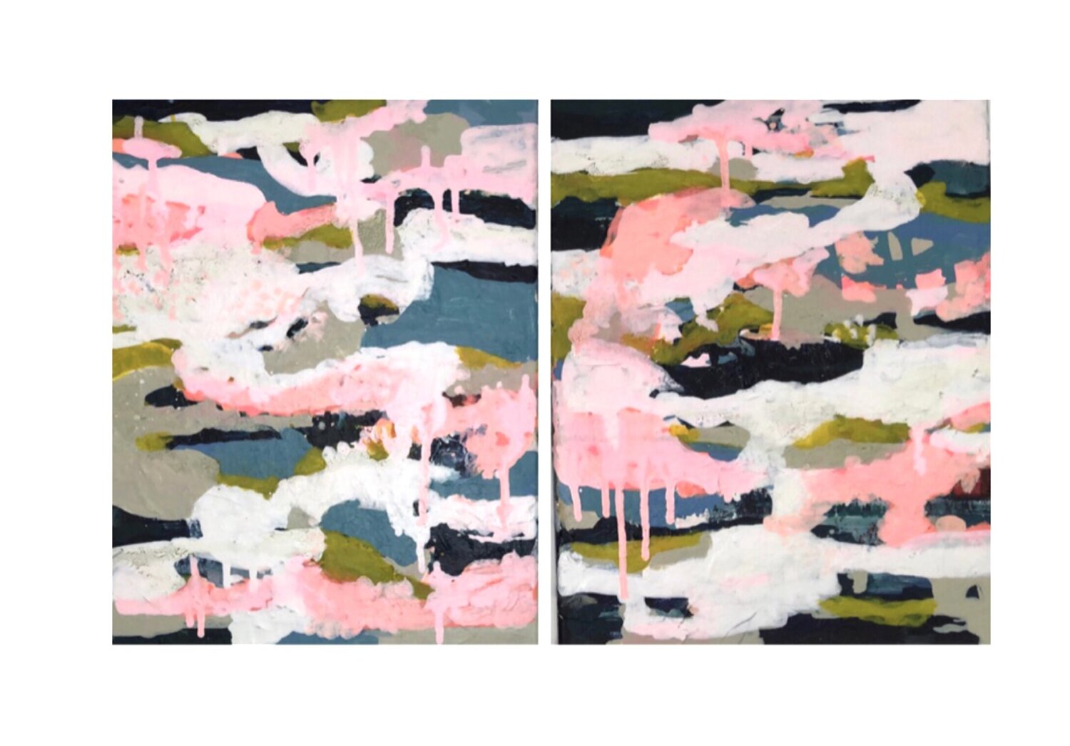 Candy clouds (diptych) Sangeeta Charan