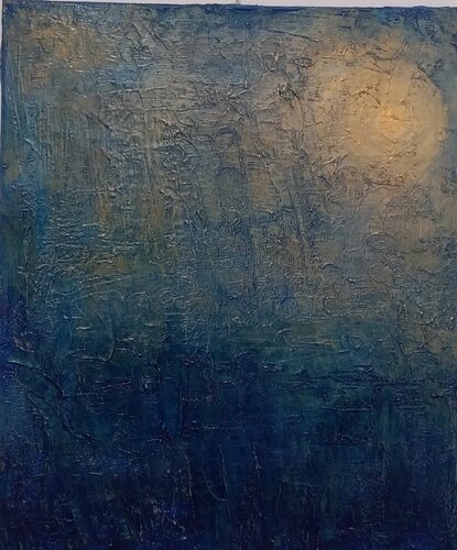 GOLDEN MOON par Vincenzo Cesetti, Peinture en vente sur Singulart