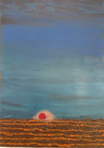 TRAMONTO SULLA CAMPAGNA van Vincenzo Cesetti, Schilderij te koop op Singulart