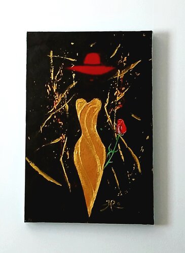 Mrs Goldfinger by Heikki [Don Heke] Romppanen, Painting for Sale on Singulart