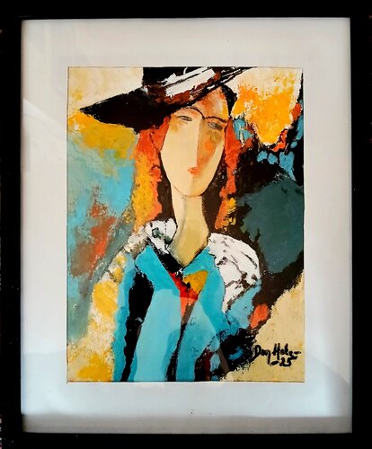 Beautiful lady par Heikki [Don Heke] Romppanen, Peinture en vente sur Singulart