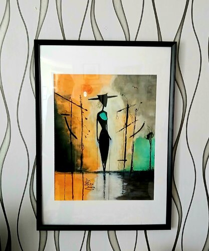 Black lady de Heikki [Don Heke] Romppanen, Pintura a la venta en Singulart