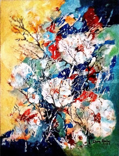 Flowers de Heikki [Don Heke] Romppanen, Pintura a la venta en Singulart