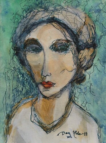 Old lady by Heikki [Don Heke] Romppanen, Painting for Sale on Singulart