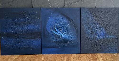 Three Seconds (TRIPTYCH/TRITTICO) van Francesco Fedele, Schilderij te koop op Singulart