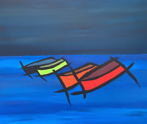 On hold van Francesco Fedele, Schilderij te koop op Singulart