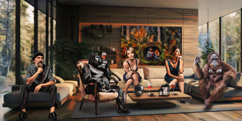 Besuch der Verwandtschaft Hans Batschauer