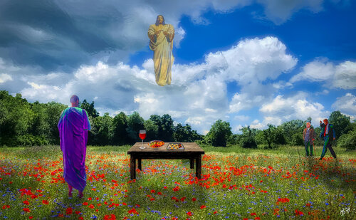 Psalm 23,5-6 by Hans Batschauer, Digital for Sale on Singulart