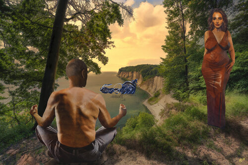 Die Versuchung des Hl. Antonius van Hans Batschauer, Digitaal te koop op Singulart