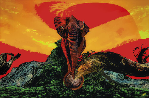 Der Elefant von Hans Batschauer, Digital kaufen auf Singulart