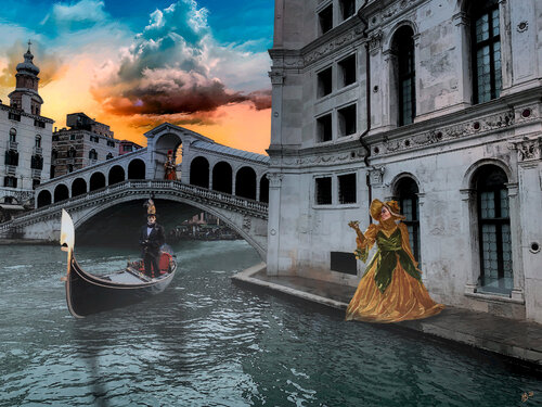 Der Frosch von Venedig di Hans Batschauer, Digitale in vendita su Singulart