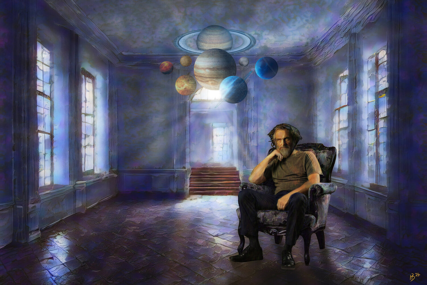 Einsamkeit ist Unabhängigkeit, ... (Hermann Hesse) Hans Batschauer Digital zu verkaufen