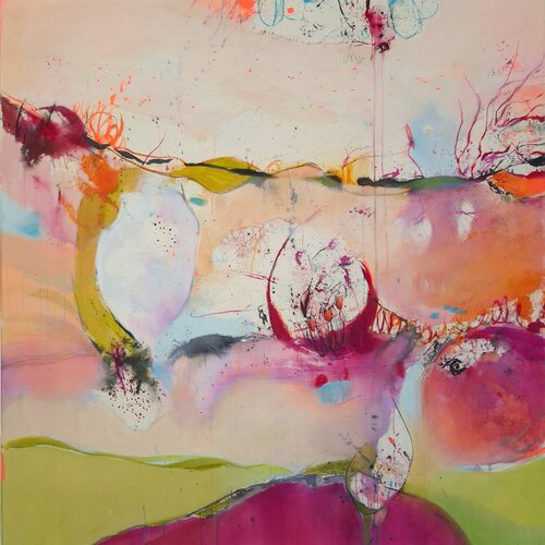 Between Pulse and Flow di Susann Kasten-Jerke, Pittura in vendita su Singulart